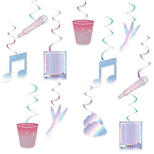 Image of Demon Girls Hanging Swirl Party Decoration,Party Decoration,Demon Movie Party Swirls,Suitable for Party Decoration Supplies (multicolor3)