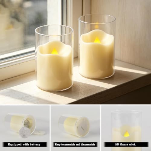 Image of fclayvts 24 Pack Flameless LED Tea Light Candles with Remote Timer