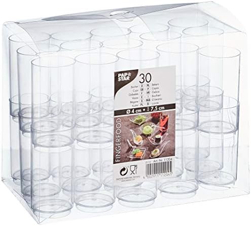 PAPSTAR Kaltgetränkebecher 0,4 L – PS, Transparent, Mit Füllstrich, Für Party & Gastronomie