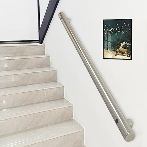Rampe d'escalier murale brossée contre les risques de chute de 8 pi