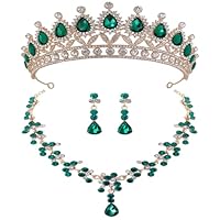 VALICLUD 1 Juego De Collar Y Pendientes Con Forma De Para Mujer Pendientes Y Gargantillas Para Mujer Joyas Con Forma De Collar Y Gargantilla Para Mujer Coronas De Novia