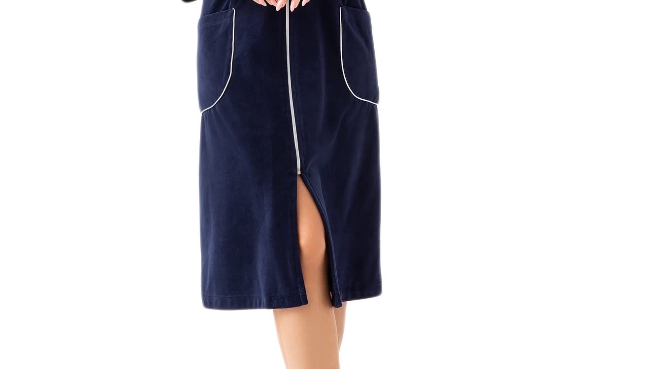 LEVERIE Robe de Chambre Femme en coton automne/hiver, fabriquée dans l'UE