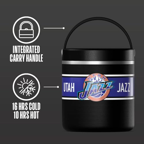 Image of Hydrapeak x NBA Officially Licensed Utah Jazz 25oz Stainless Steel Vacuum Insulated Thermos Food Jar with Handle, Wide Mouth Leak-Proof Soup Thermos for Adults, 10 Hours Hot and 16 Hours Cold