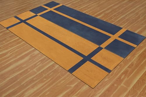 Tapis carré lavable résistant aux taches pour table à manger