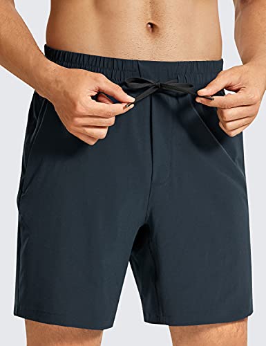 Image of CRZ YOGA Linerless Workout Shorts 7'' | Lightweight, Quick Dry, Running, Pockets, for Men