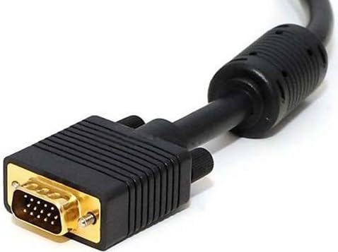 ACL 15 Feet Premium Gold plated VGA Male to Male Cable, Coaxial Construction, Double Shielded with Ferrites, 2 Pack