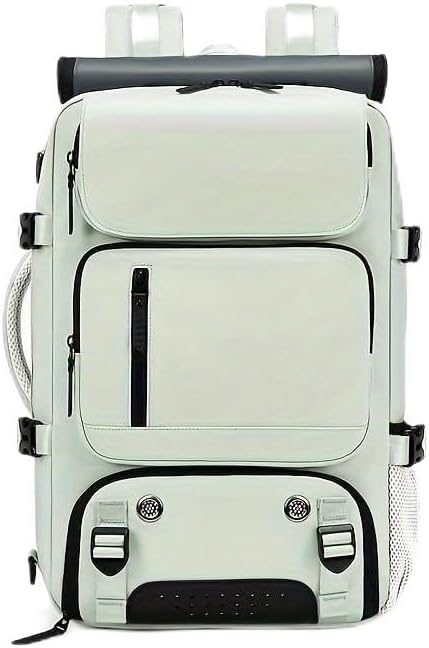 Woman travel backpack,waterproof 16 inch Business Laptop Backpack with Shoe Bag USB charging port Hiking backpack (Mint Green)