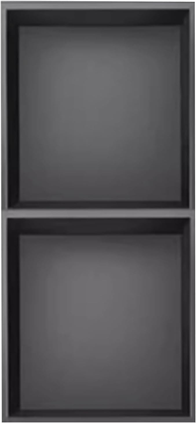 Armoire en acier inoxydable encastrée pour optimiser les petites douches