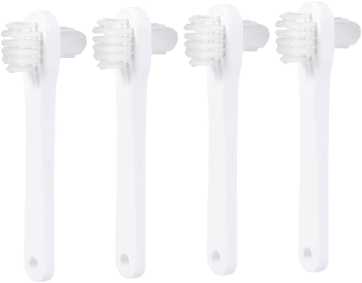 4pcs Dual Heads Denture Brush Denture Toothbrushes Replacement Heads Small Tooth Brush