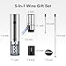 Electric Wine Opener Set, Roter Mond Automatic Wine Bottle Opener set with Electric Wine Decanter Aerator Wine Foil Cutter 2 Vacuum Stoppers, 5-in-1 Wine for Home Party Thanksgiving Christmas New Year
