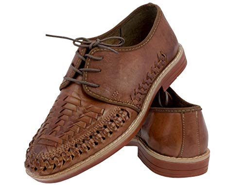 Cowboy Professional Men's Chedron Authentic Mexican Laced Huaraches Lace Up Sandals Closed Toe2