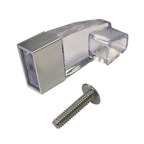 Gordon Glass Clear Acrylic Towel Bar Brackets With Bright Chrome Sleeve - Set Of Two Brackets (Towel Bar Not Included) #TOP3