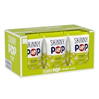 SkinnyPop Popcorn, Original, Whole Grain, Dairy-Free Snack, 4.4oz Bags (12ct)