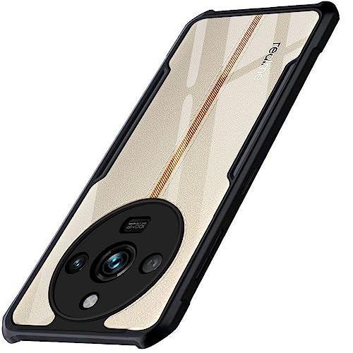 TheGiftKart Crystal Clear Back Cover Case for Realme 11 Pro / 11 Pro Plus 5G | 360 Degree Protection | Shock Proof Design | Transparent Back Cover Case for Realme 11 Pro / 11 Pro Plus (Black Bumper)