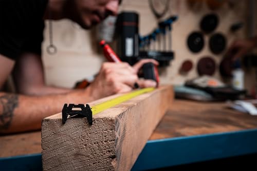 SOLA PROTECT DS - Bandmaß 5m / 25mm - extrem robustes Rollbandmaß mit Nylonbeschichtung - Stahlband mit doppelseitiger Skala - Genauigkeitsklasse II - Rollmeter mit großem Endhaken - Länge 5m/25mm