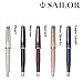 Sailor Fountain Pen (Fine) Lecoule Power Stone Color with converter ＆ W zipper case(Japan Import) (Garnet)