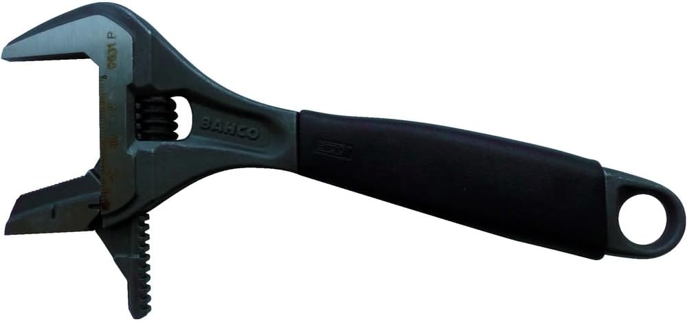 9035 R US Ergo X-Wide Adjustable Wrench, 12-Inch, Black
