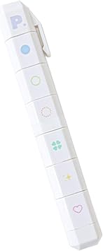 Handheld Stamp Device with Varied Themes Designed for Structured Note Taking and Artistic Journals Scrapbooking Stamp