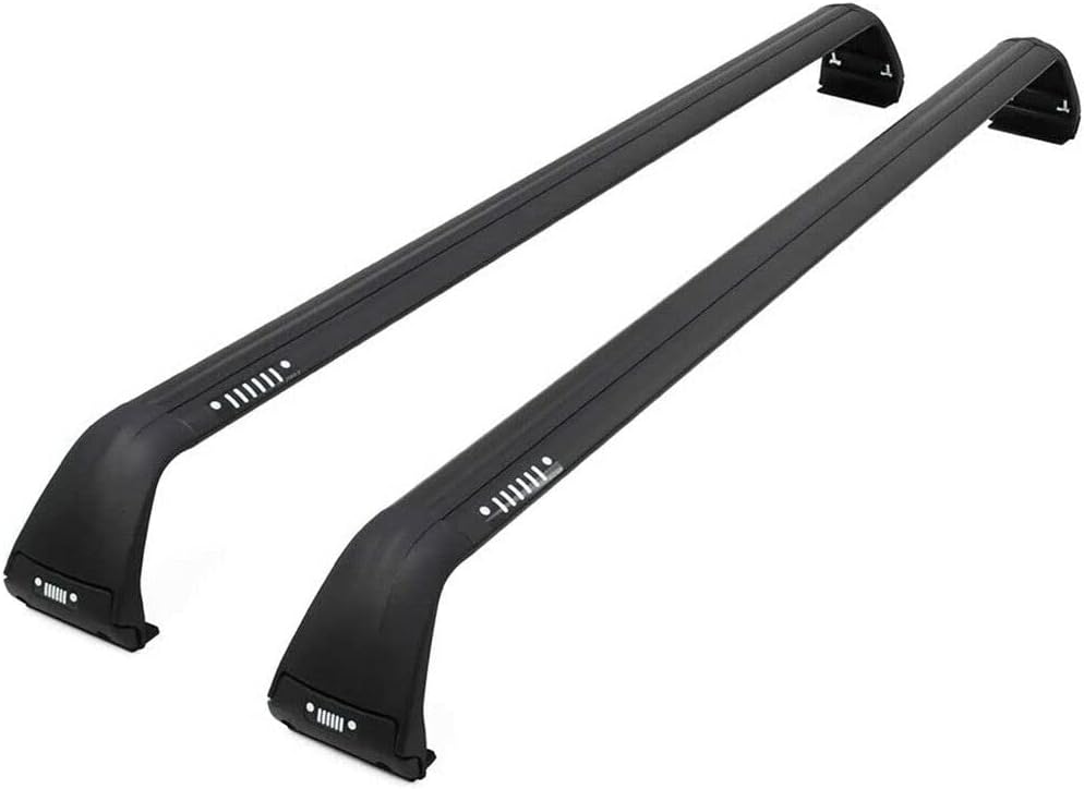 FTAPACCE 2PCS Crossbar Cross Bars Fits for Jeep Wrangler Unlimited JL JK 2007-2023 Luggage Carrier Roof Rack Rail Carrier Aluminum