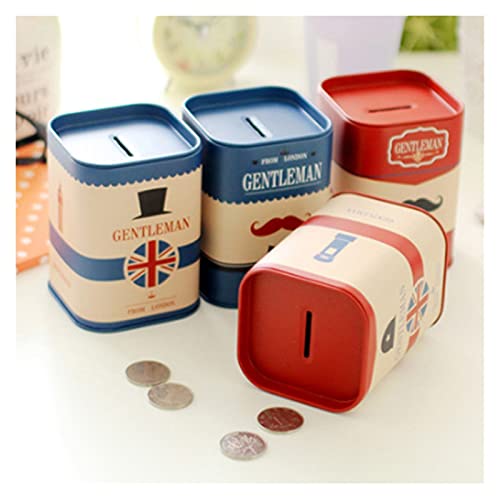 XIAOZHENT Piggy Bank Personaliseren Vierkante spaarpot Logboek Geldbesparende Pot Opslag Tank Gift (Kleur: 04) - Afbeelding 3
