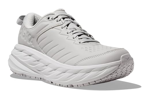 Hoka Women's Bondi Slip Resistant Sneaker, Harbor Mist/Lunar Rock, 7 -  00197634148267