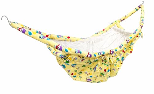 Image of Travelling Cradle with Hook /Jula /Khoya with Mosquito Net for Boy (Blue)