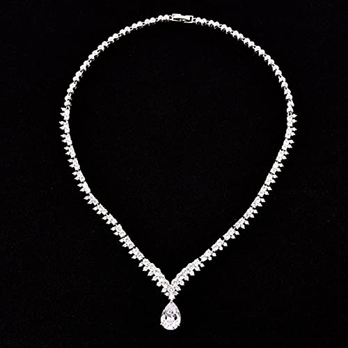 Joyería para damas de honor con gotas de cristal como regalo de bodas 3