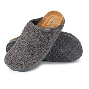Dunlop Slippers Women & Teenagers Warm Fuzzy Slip On Clog Slippers Comfy Mule House Shoes for Indoor and Outdoor Use Non Slip Gifts for Women