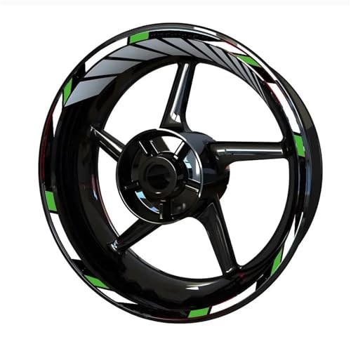 Felgen Aufkleber Motorrad-Felgenaufkleber Für Aprilia Für Tuono V4, Reflektierende Felgenaufkleber, Streifenband, Nabenaufkleber Motorrad Dekor Felgenaufkleber(Satz 3)