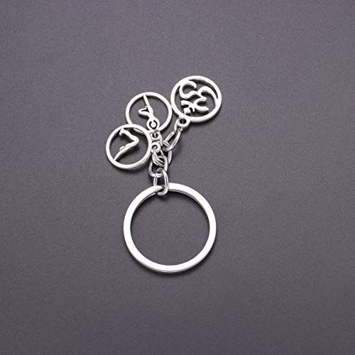 Amosfun portachiavi yoga portachiavi yoga scavato