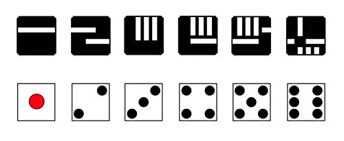 Ako Dice Type 1 Box Set Of 2 - Black #TOP2