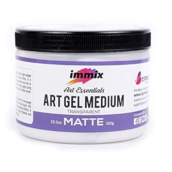 immix Acrylic Medium Matte Art Gel, 300 Grams-Multicolor