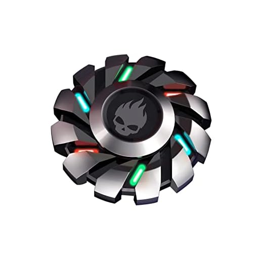 YIJO Fidget Spinners, Fidget Toys for Adults, Anxiety Toys for Adults, Cool Metal Fidget Spinners Glow in The Dark, Mechanical Gear Shape Design with Skull Symbol