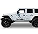 Black Mountains Decal Sticker Compatible with Jeep Wrangler Rubicon Jk jl All Models (35B)