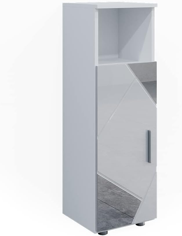 Vicco Meuble de Rangement de Salle de Bain Irma, Blanc Brillant avec
