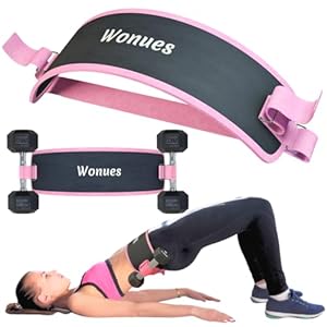 Wonues Hip Thrust Belt for Gym and Pilates, Adjustable Exercise Belt for Kettlebells and Dumbbells, For Light & Heavy Weights, Unisex Weight Lifting Support Belt, Exercise Equipment