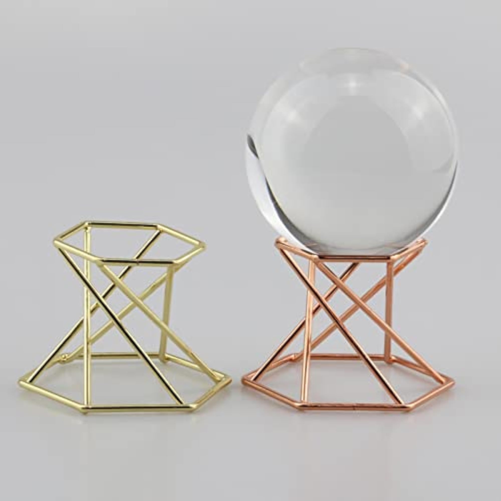 3X Glass Lens Ball Stand Display for Gemstones