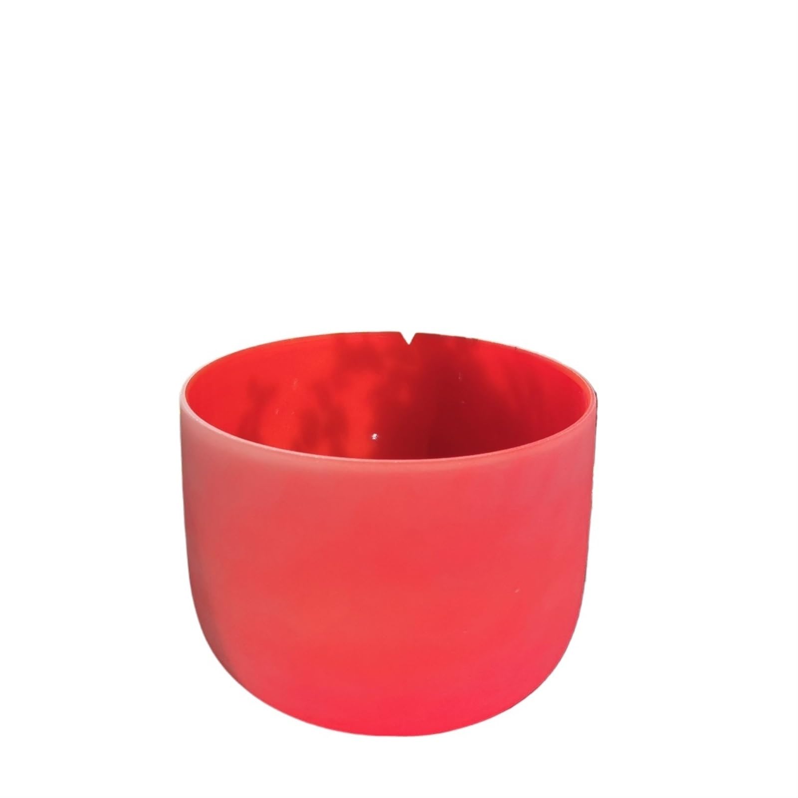 Cuenco Tibetano De Cristal Cuenco cantor de cristal cuarzo esmerilado, nota C #, color rojo, 8 ", 432HZ, for terapia sonido, baño Yoga(440HZ)