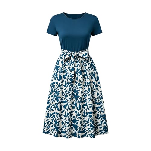 Robe imprimée estivale chic conçue en tissu fluide haut de gamme