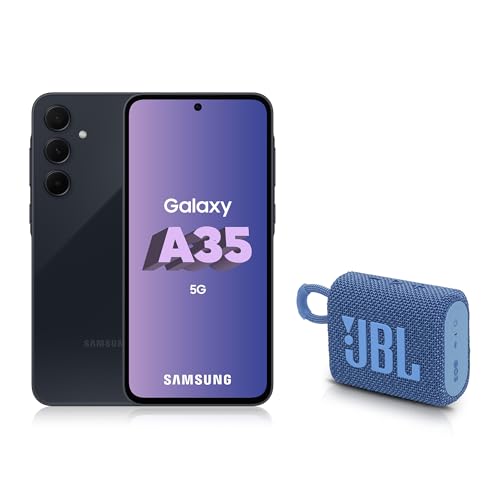 Samsung Galaxy A35, Smartphone 5G, 128 Go, Bleu nuit