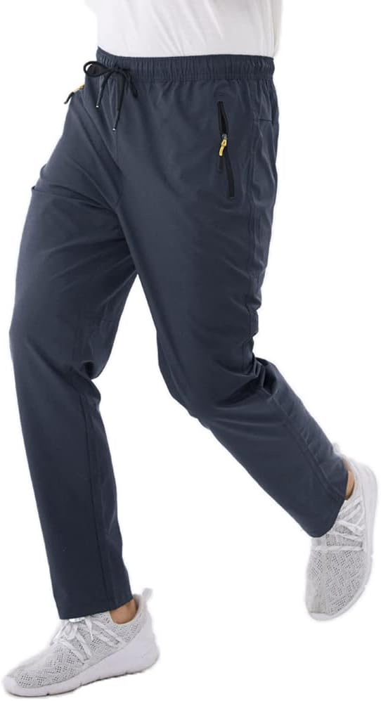 Selovzz Men's Lightweight Hiking Pants Breathable Mountain Camping Fishing Running Athletic Active Jogger Pant