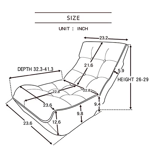 Indoor Chaise Lounge Chair, 3 Angles Adjustable Floor Chair, Folding Lazy Sofa Couch For Teens And Adults, Cushion Padded Comfy Chair For Living Room And Bedroom (Light Grey) #TOP6