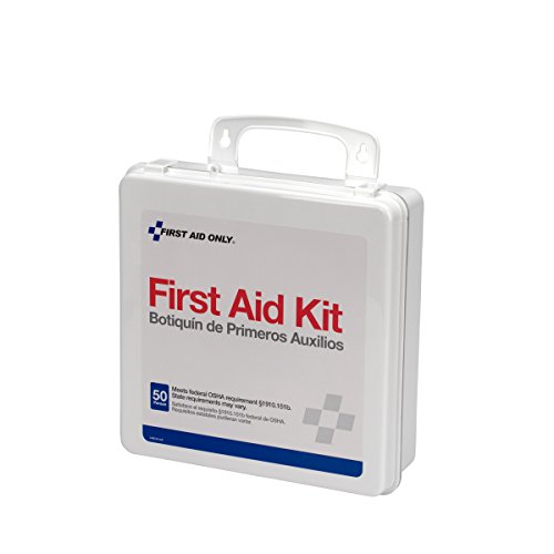 Pac-Kit First Aid Only 6088 165 Piece #50 ANSI First Aid Kit, Weatherproof Plastic Case
