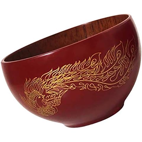 Baoblaze Chinesische Stil Suppenschalen/Reisschalen aus Holz Cover