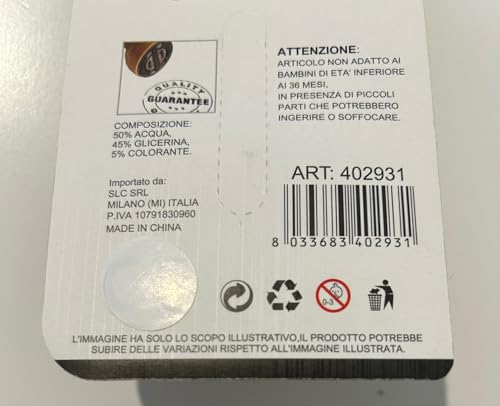 Blaue Nachfülltinte für Stempel, 30 ml, Zusammensetzung Wasser und Glycerin – Blù