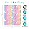 Joiedomi Glow in The Dark Blanket - Unicorns Gifts Toys for Girls Age 2 3 4 5 6 7 8 9 10 11 12 Year Old - Soft Cozy Flannel Kids Throw Blanket, Birthday Bedroom Decor 50"×60" #2