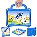 Kids Case for Huawei Matepad SE 11 inch (2024) Light Weight EVA Full Protect Shockproof Handle Stand Cover Case with Shoulder Strap,Blue