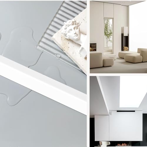 Image of Wall Corner Protector White - 4 PCS, 3 ft x 1 in - Self Adhesive Corner Guards for Walls, Cabinet Doors, Edge Protector Trim; Easy to Install Wall Corner Guard (90 cm x 2.5 cm)