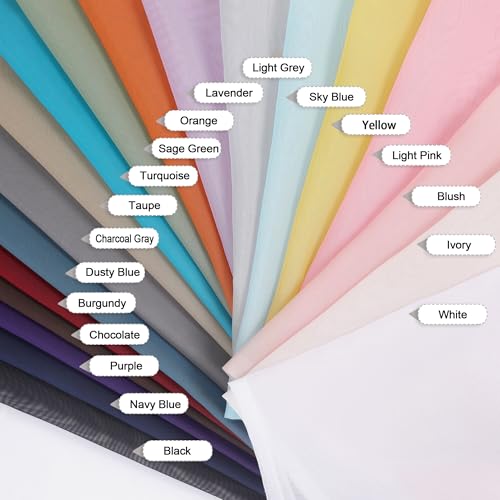 Image of OVZME Sheer Curtains 84 Inches Long 2 Panels Set, Light Filtering Transparent Lightweight Soft Window Treatment Panels for Study Room Living Room Guest Room, Each 42W x 84L Inches, Lemon