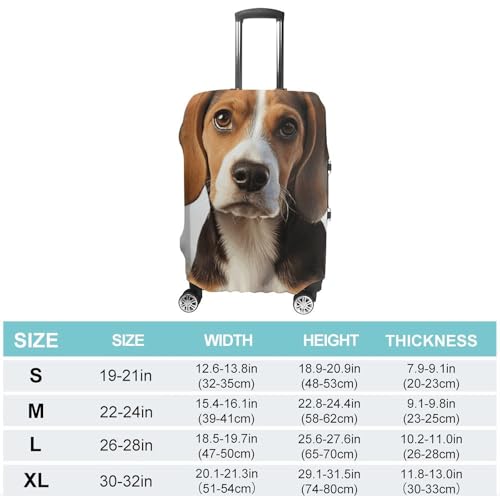 Travel Luggage Cover Suitcase Cover Suitcase Protector Cute Beagle Dog Luggage Covers Washable Baggage Cover Elastic Anti-Scratch Suitcase Case Protector for Adult Personalized Suitcase Covers2
